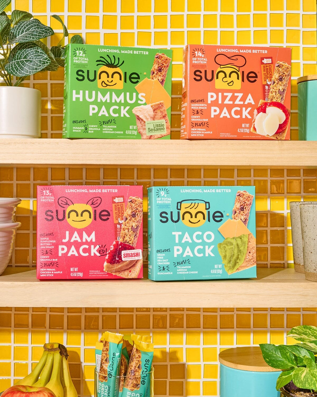 LUNCH PACK SAMPLER PACK (2 of Each Flavor) - 8 PACK Sunnie 