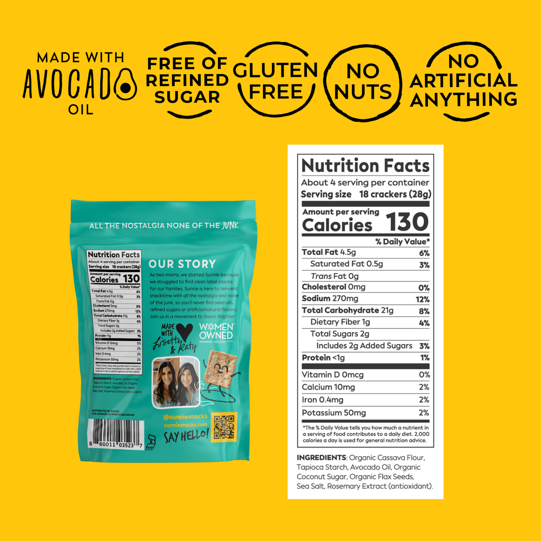 Sea Salt Crackers 4oz Sunnie 